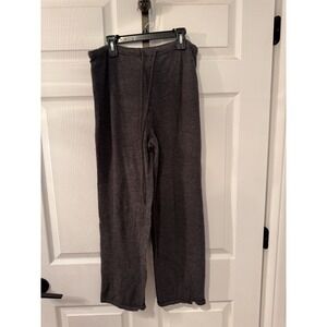 Vintage Valerie Stevens Gray Extra Fine Merino Sweater Pant Straight Leg Sz M